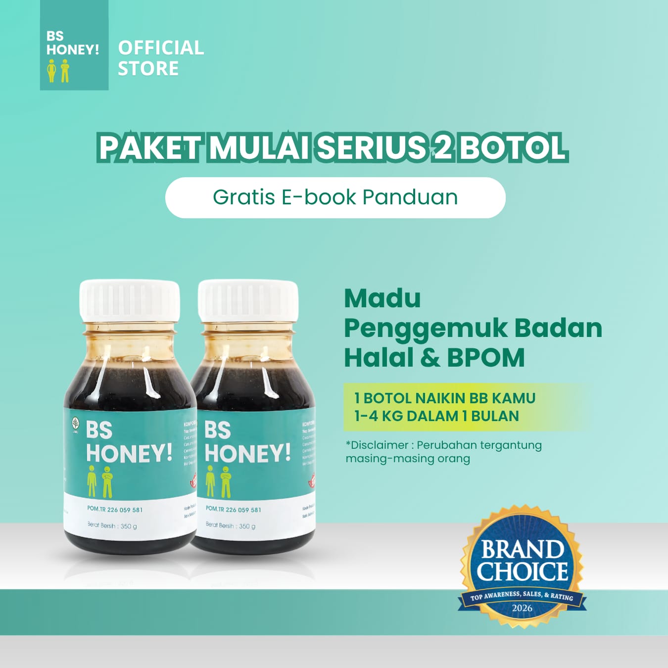 paket 2 botol