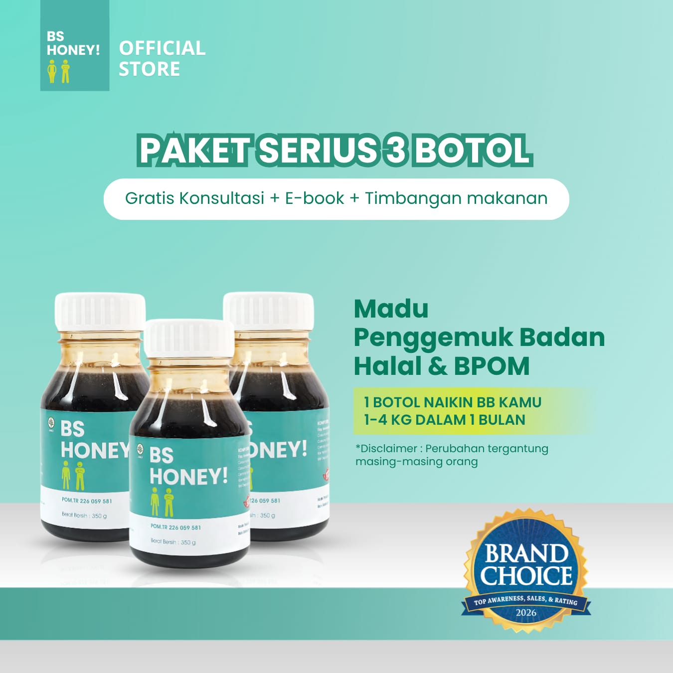 paket 3 botol