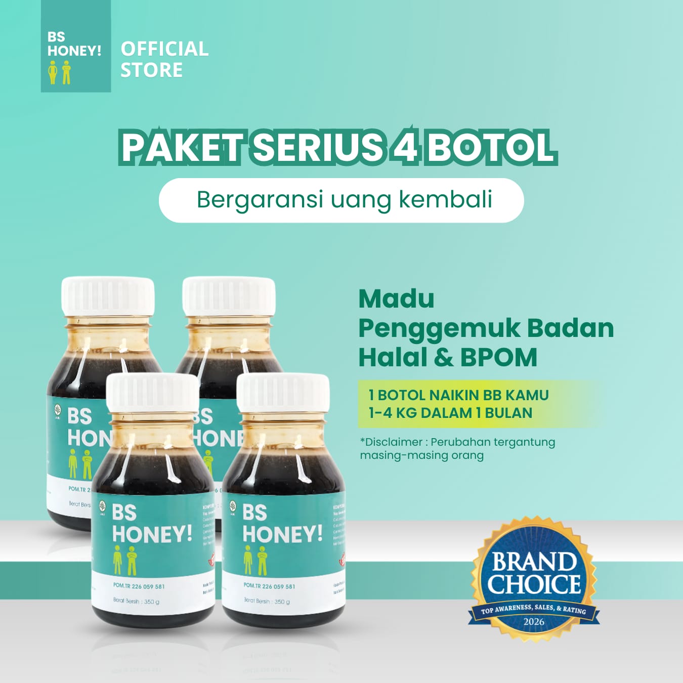 paket 4 botol